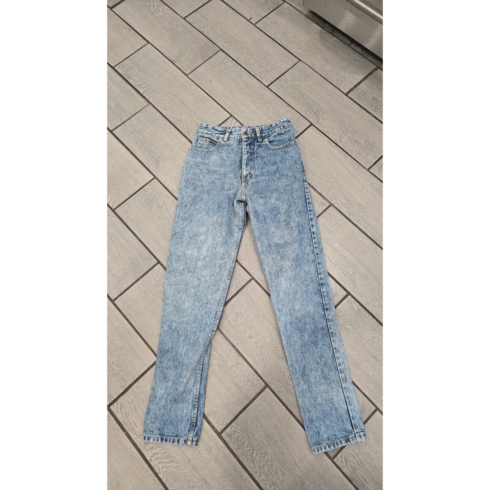 Vintage GUESS Jeans Acid Wash High Waisted Straight Leg Denim Women Size 30x30